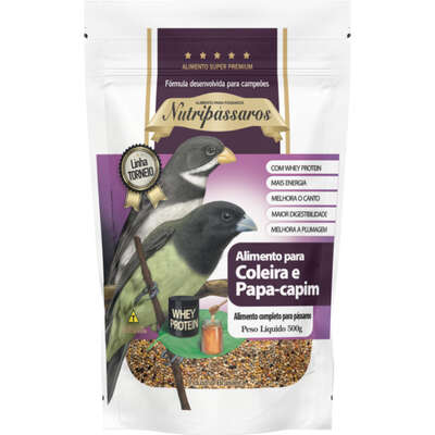 Nutripássaros Coleiro e Papa-Capim Linha Torneio 500g - Mistura Premium para Aves