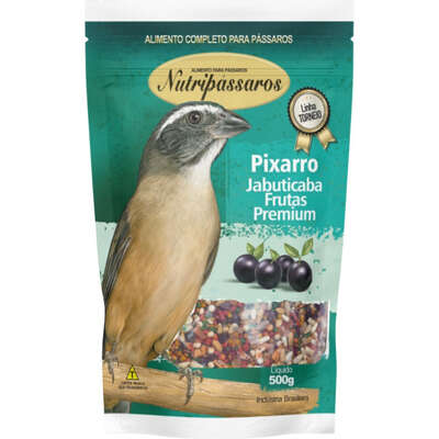 NutriPássaros Frutas Torneio Jabuticaba 500g Alimento para Pássaros