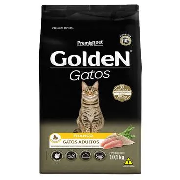 Ração Golden Gatos Adultos Frango 10,1kg Premium Especial