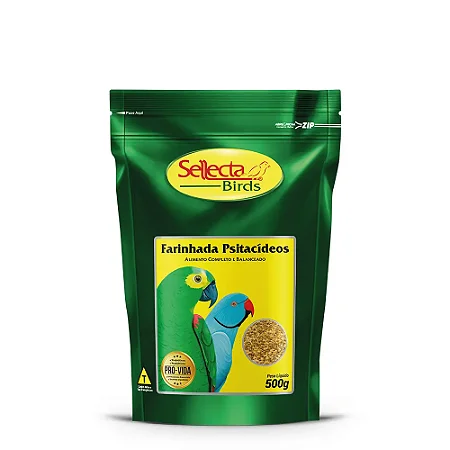Farinhada para Psitacídeos Sellecta 500g – Alimento para Aves