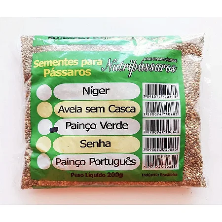 Nutripássaros Painço Verde 200g