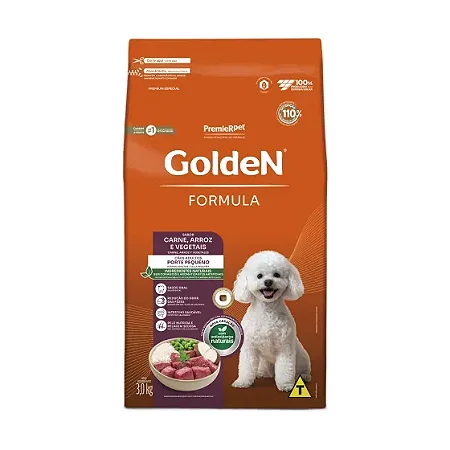 GoldeN Formula Adultos Mini Bits Carne e Arroz 3kg
