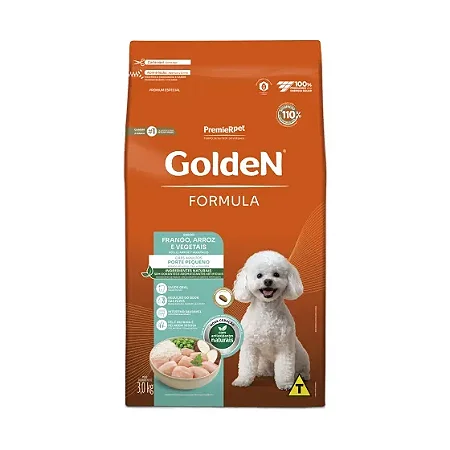 GoldeN Formula Cães Adultos Mini Bits Frango 3kg