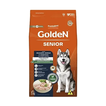 GoldeN Formula Cães Sênior Frango e Arroz 15kg