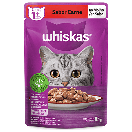 Whiskas Sachê Carne 85g