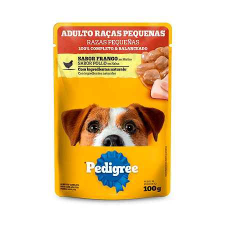Pedigree Sachê Frango Raças Pequenas Adultos 100g