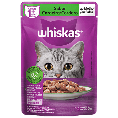 Whiskas Sachê Cordeiro 85g