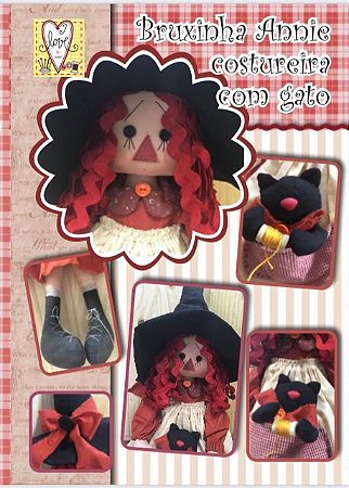 [PROJETO] Bruxinha Annie costureira com gato