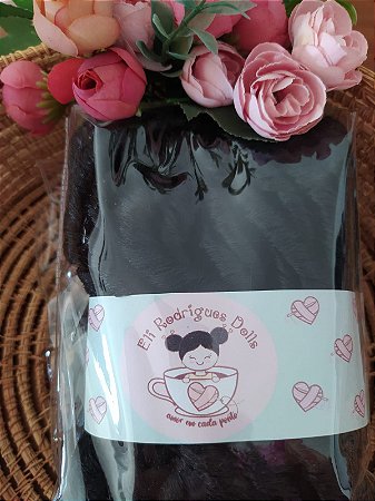 Cabelo sintético encaracolado Boneca Sophia