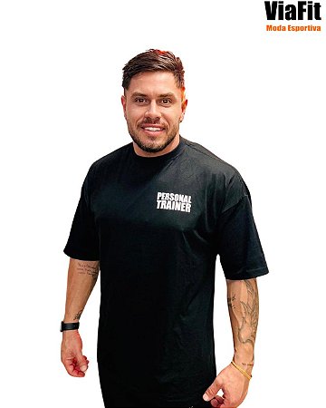 Camiseta Oversized 100% Algodão Preta