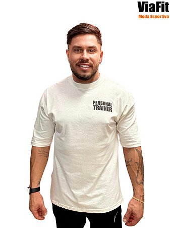Camiseta Oversized 100% Algodão Off White