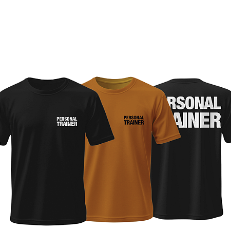 Combo 3 Camisetas Poliamida Personal Trainer