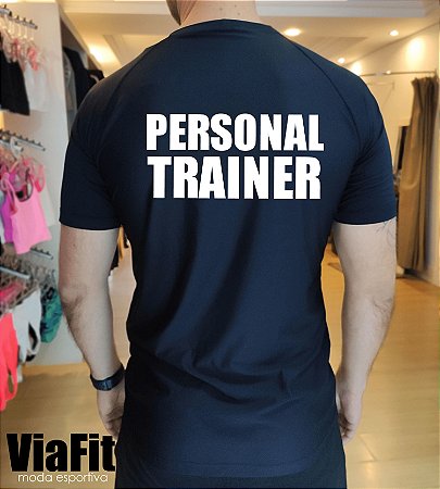 Camiseta Poliamida Masculina Personal Trainer - ViaFit