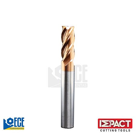 Fresa Reta Metal Duro 55HRC 4C 10mmx25x75 H10