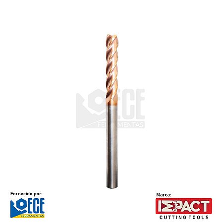 Fresa Toroidal Metal Duro 55HRC 4C R0.5 12mmx45x100 H12