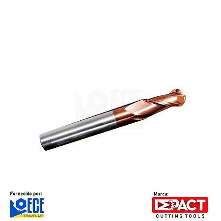 Fresa Esférica Metal Duro 55HRC 2C 4mmx11x50 H4