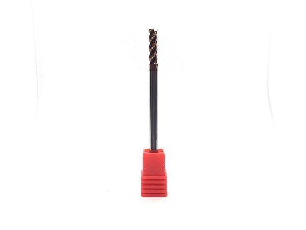 Fresa Reta Metal Duro 55HRC 4C 3mmx8x75 H6