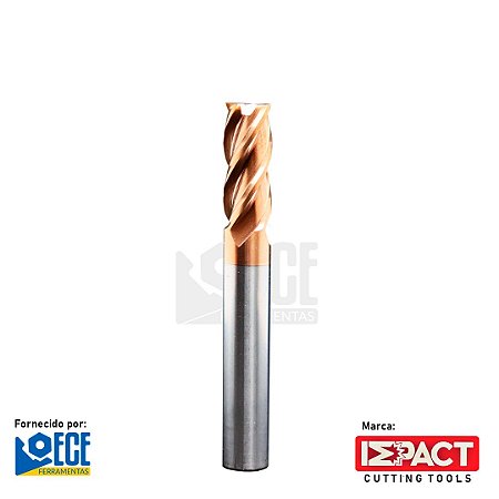 Fresa Reta Metal Duro 55HRC 4C 4mmx20x75 H4