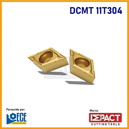 DCMT 11T304 NN LT10 PVD - Torneamento