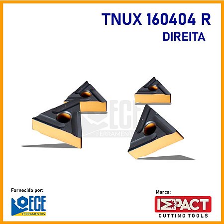 TNUX 160404 R LT10 PVD - Torneamento