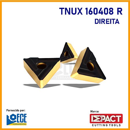TNUX 160408 R LT10 PVD - Torneamento