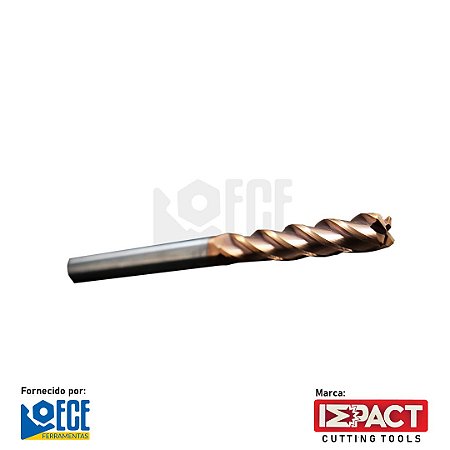 FRESA RETA METAL DURO 55HRC 4C 6mmX20X100 H6