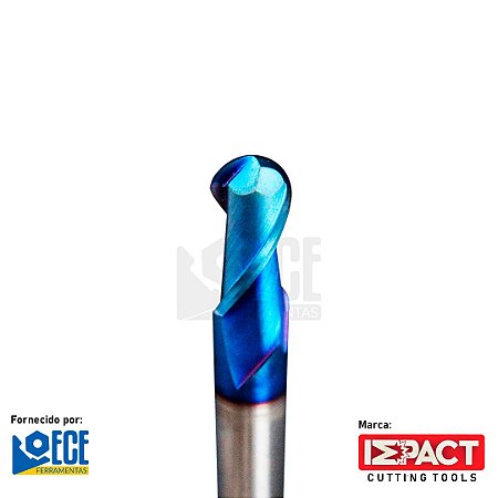 FRESA ESFÉRICA BLUE METAL DURO 65HRC 2C 5mmX13X50 H6