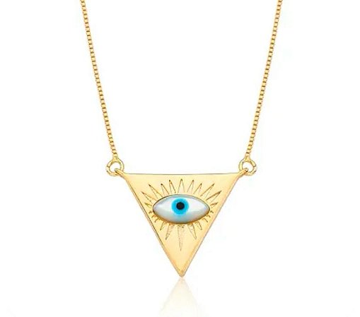 Colar olho Grego Triângulo