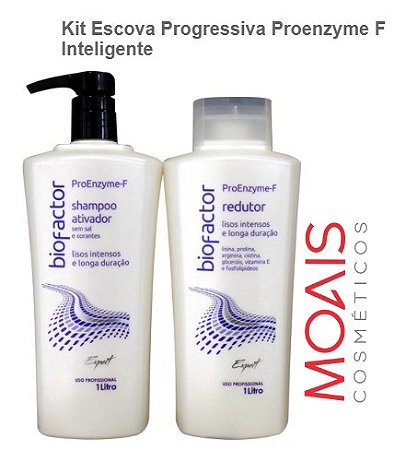 Kit Escova Progressiva Proenzyme-F BioFactor DoHa - 1 Litro -  https://moaiscosmeticos.com.br