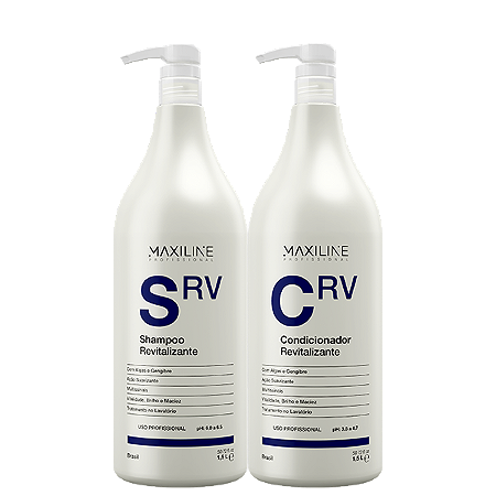 Kit Lavatório Prof. Revitalizante Shampoo + Condicionador Maxiline - 1,5 Litros