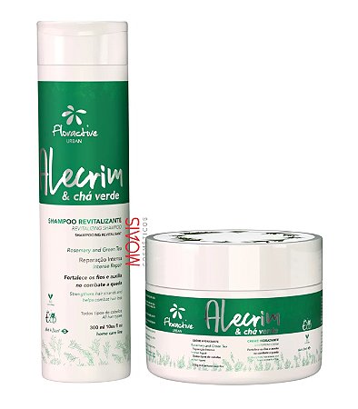 Kit Urban Floractive Alecrim E Cha Verde - Shampoo 300ml + Mascara 250g
