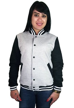 jaqueta college feminina personalizada