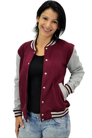 jaqueta college feminina personalizada