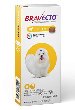 Bravecto 112mg  /  2 a 4,5Kg