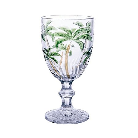 Class Home Taça de Vidro Água Palm Tree 260ML