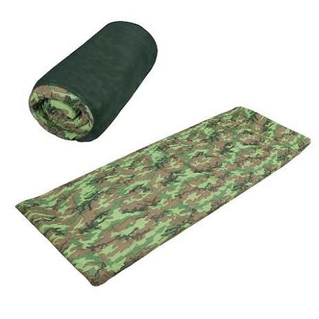 Mor Colchonete Camuflado Solteiro Para Camping 185x60cm