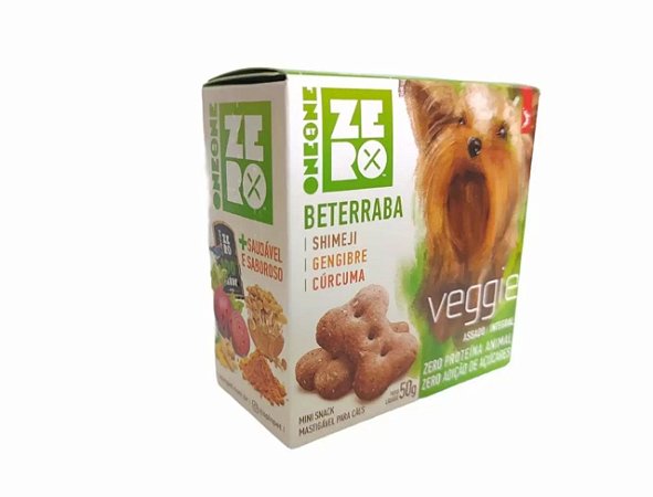 Spin Pet Mini Snack Zero Integral Veggie Beterraba 50G