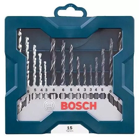 Bosch Jogo De Brocas 3 a 8mm Com 15 Peças