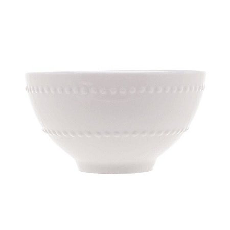 Lyor Bowl De Porcelana New Bone Pearl Branco 380ML
