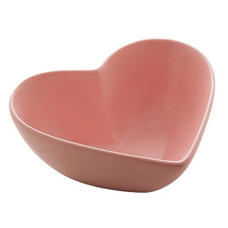 Lyor Bowl Coração De Cerâmica Heart Rosa 600ML