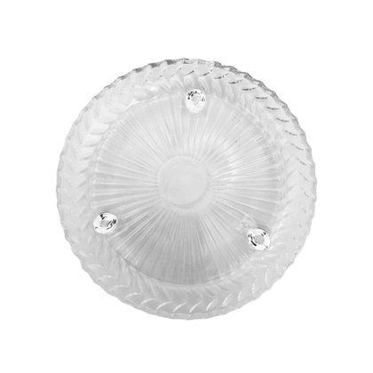 Lyor Prato Lanche De Cristal Com Pé Roma 18CM