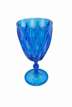 Plastifesta Taça De Poliestireno Diamante Azul Translúcido 300ML