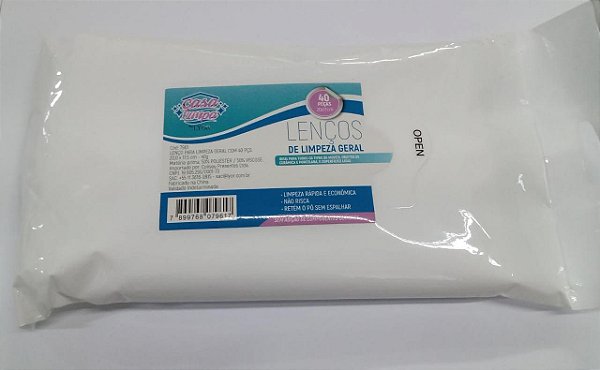 Lyor Lenços Para Limpeza Geral Com 40 Peças