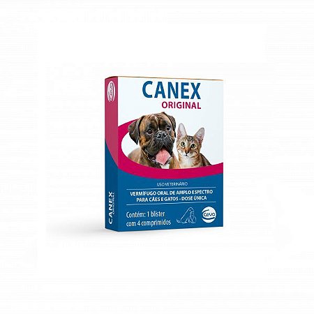 Canex Original Cães E Gatos 4 Comprimidos