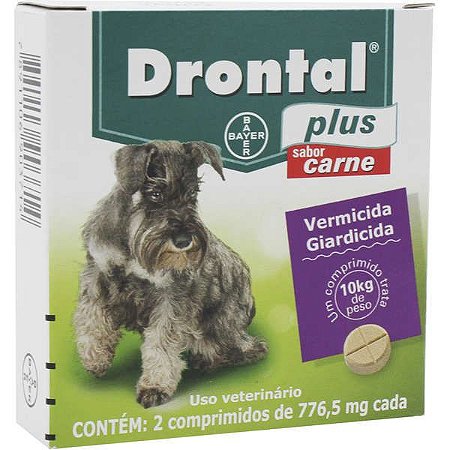 Drontal Plus 2 Comprimidos 660mg/776,5mg (1Comp/10kg)