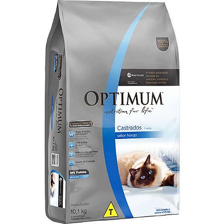 Optimum Dry Cat Castrado Carne 10,1KG