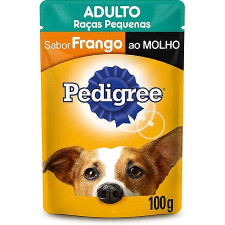 Pedigree Sachê Adulto Raças Pequenas Frango 100GR