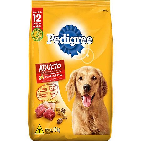 Pedigree Ração Cães Carne/Frango e Cereais 15KG
