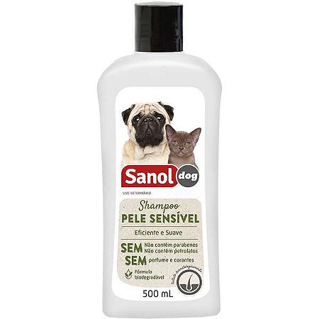 Sanol Shampoo Hipoalergênico/Sensível 500mL