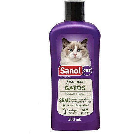 Sanol Shampoo Gatos 500mL